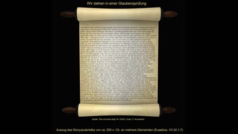 Wir stehen in einer Glaubensprüfung