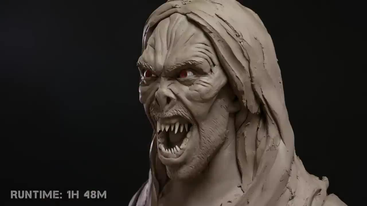 Sculpting Morbius While Watching 'Morbius' - Speed Sculpting Challenge