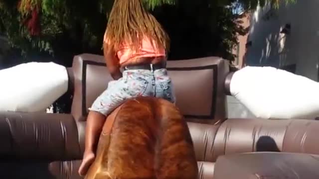 Mechanical Bull Fails - Better hold on tight