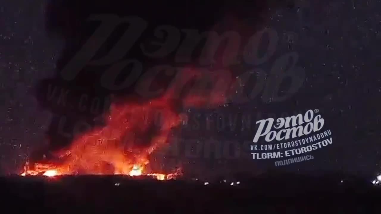 🔥🤩 Oil depot in Rostov region… still burning!