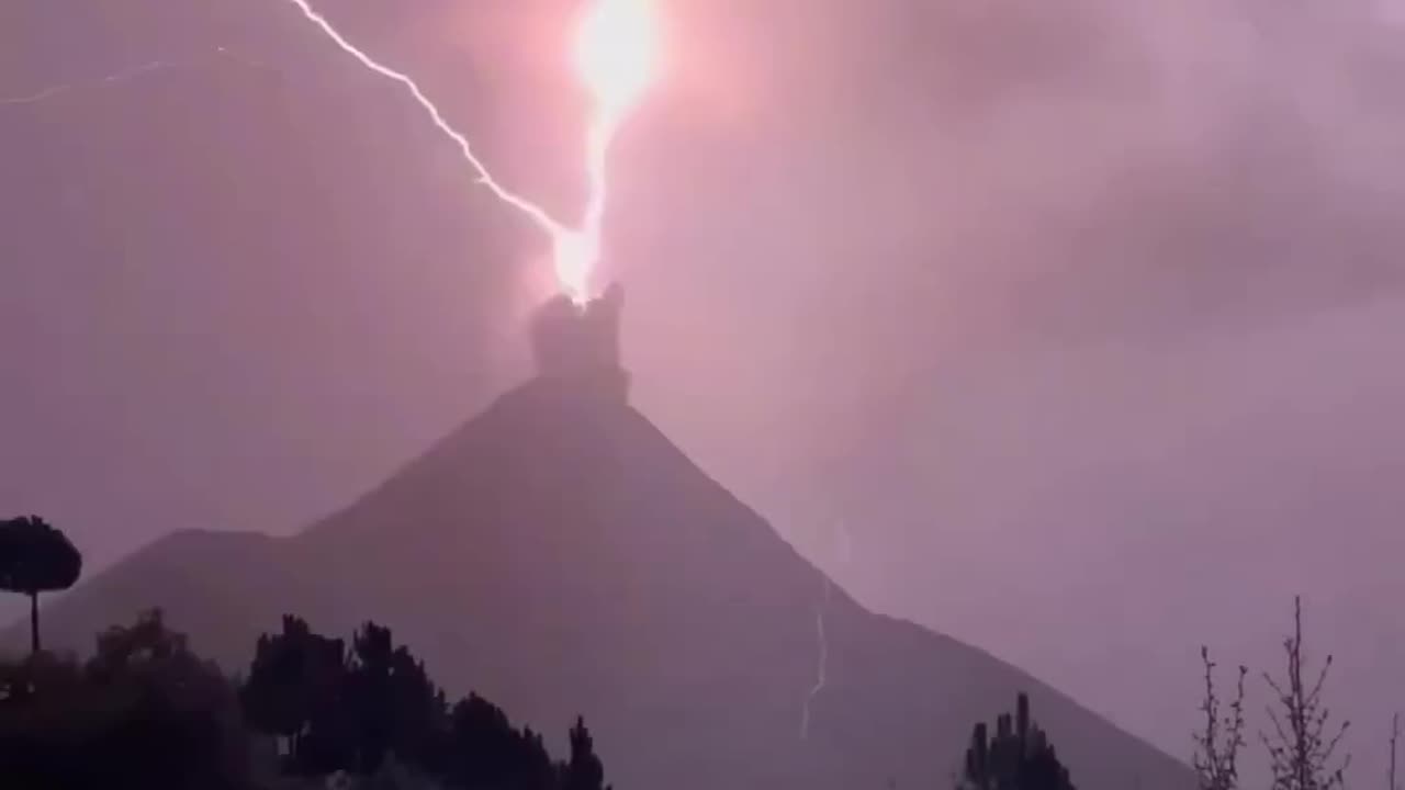 Volcanic lightning is caused by a volcanic eruption rather than from an ordinary thunderstorm