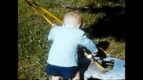 19600417 Brian Cuts Grass & Eddie Raymond