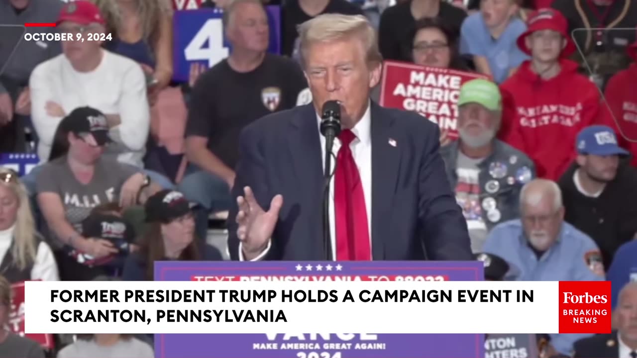 BREAKING NEWS- Trump Plays Video On PA Rally Jumbotron Attacking LGBTQ+ Inclusion In Military