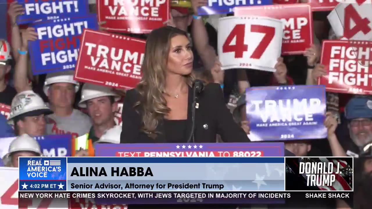 Alina Habba MAGA Rally in PA