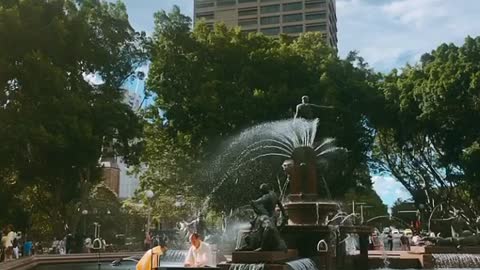 Busking in Sydney Park, Australia