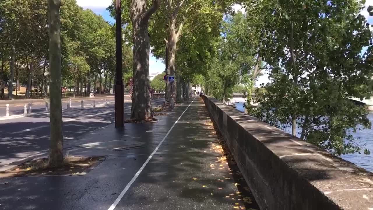 The melting Eiffel Tower in summer