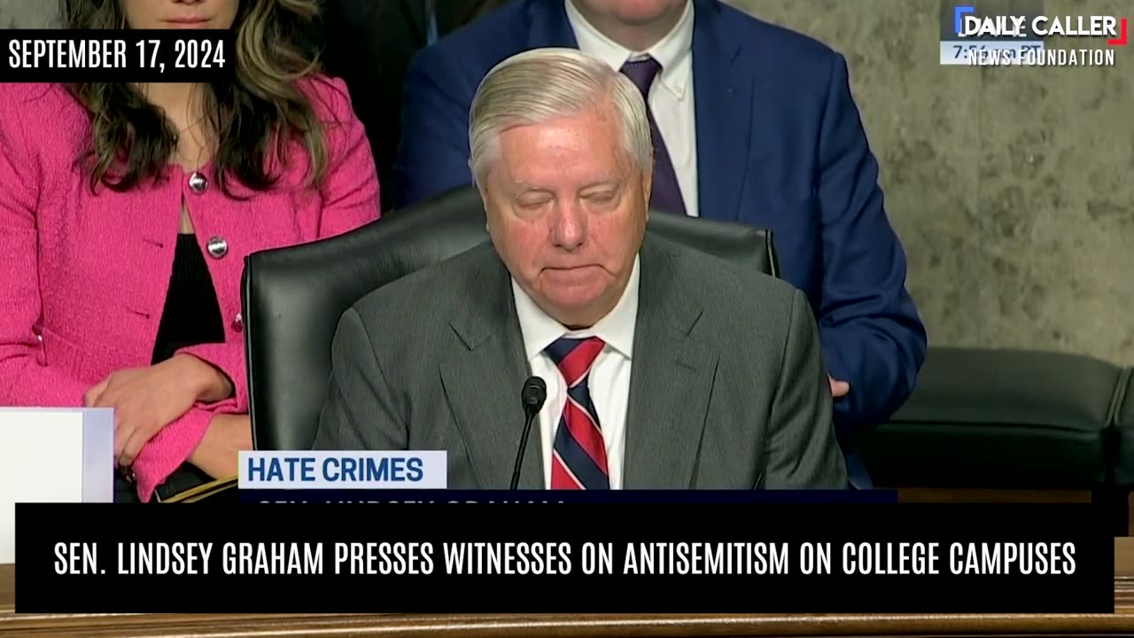 Sen. Lindsey Graham Presses Witnesses On Antisemitism On College Campuses