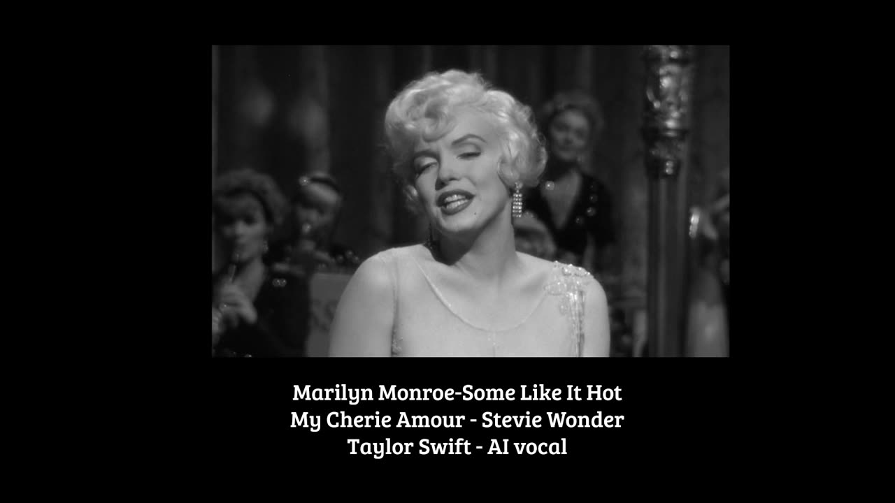 Marilyn Monroe ~ My Cherie Amour sung by Taylor Swift AI vocal.