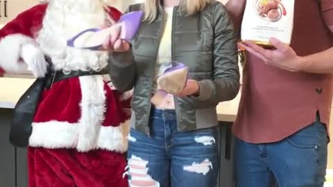 Cheating Santa gets caught…