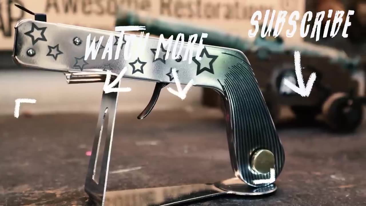 Old Pistol spark lighter Restoration --- AF invention