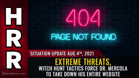 JOURNO-TERRORISM strikes again: Extreme threats force Dr. Mercola to take down his ENTIRE website