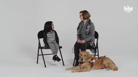 Kids Meet A Dog For The Blind for the First Time