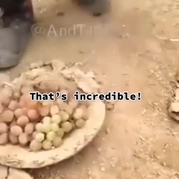 Ancient method of storing food using clay