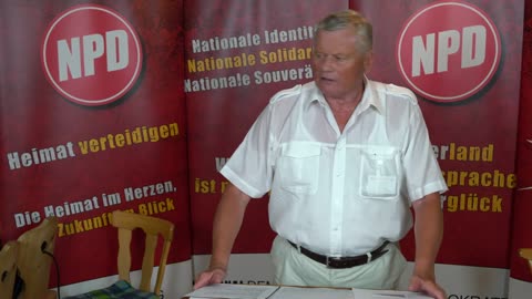 Günter Deckert bei der NPD Vortrag von 2018 Teil 3 von 3