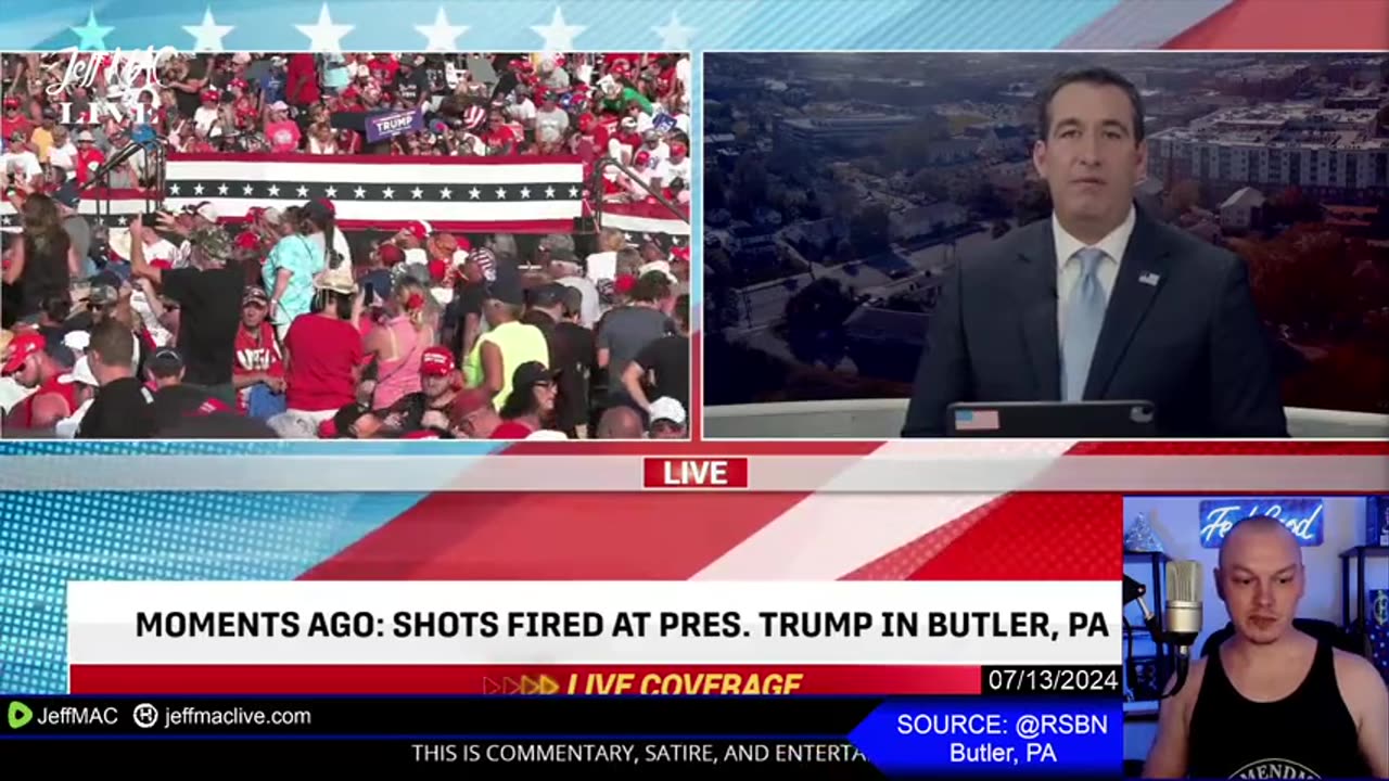 THEY TRIED TO ASSASSINATE TRUMP DURING THE LIVE!! - President Trump Rally in Butler, Pennsylvania