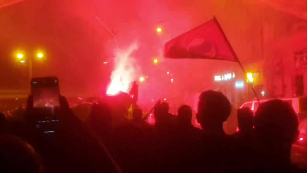 Left-extremists take to the streets in Dresden 1-2