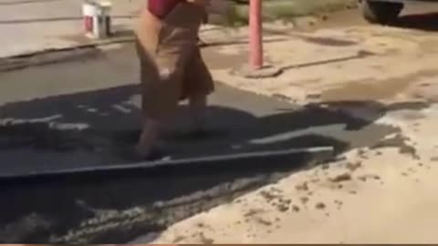 Granpa Vs Concrete
