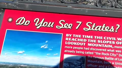 Lookout Mountain Tennessee "Seeing the 7 States", in one glance.