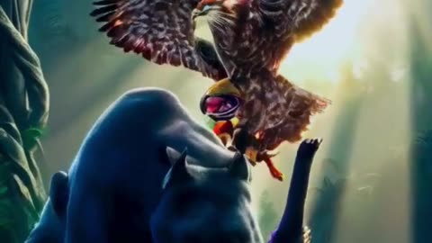 Panther And Eagle Animal Fusion #shorts #tranding #animalfusion #animals #ai #hybridai
