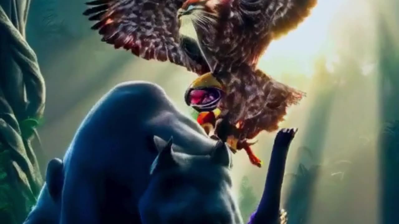 Panther And Eagle Animal Fusion #shorts #tranding #animalfusion #animals #ai #hybridai
