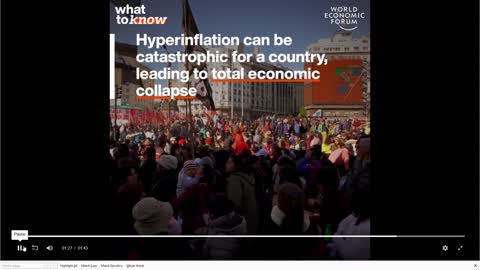 WEF warns of Hyperinflation they're helping to cause