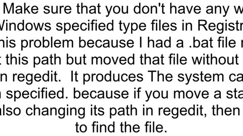 Command Prompt The system cannot find the path specified