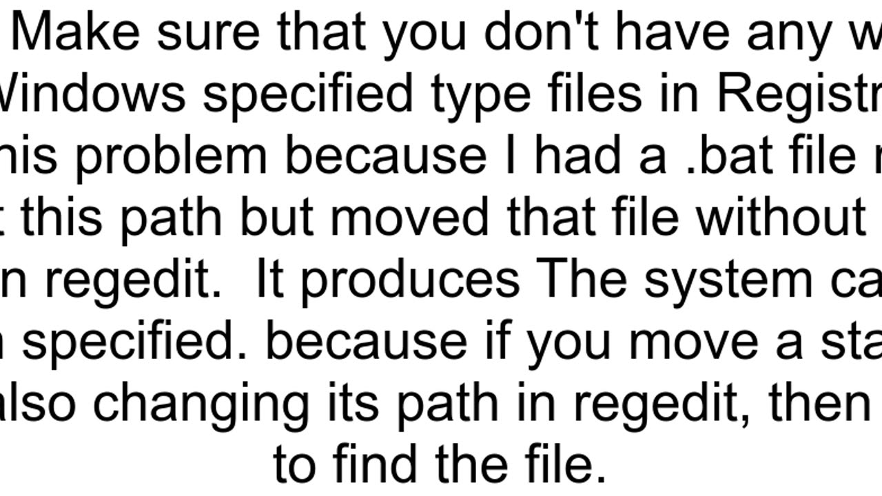 Command Prompt The system cannot find the path specified