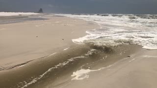 Mini stream at the beach