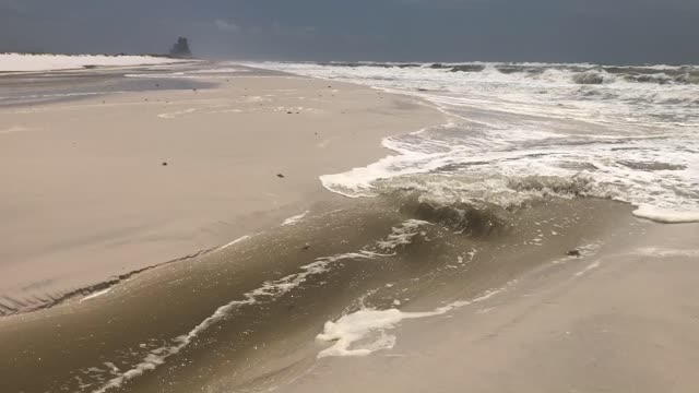 Mini stream at the beach