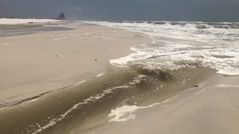 Mini stream at the beach