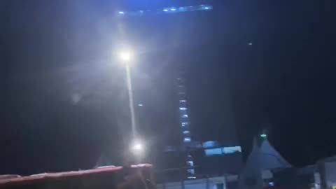 Footage circulating on social media shows Iranian missile impacts in central Israel