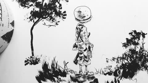 drawing a soldier