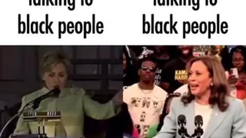 Hillary Clinton and kamala harris Talking to black people 🫠🤡