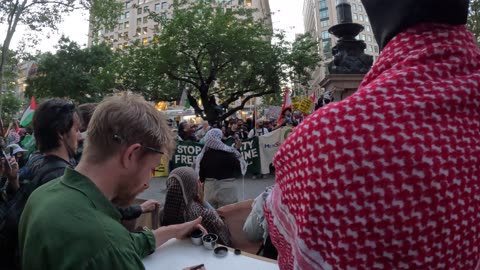 End of "FLOOD New York City FOR PALESTINE."