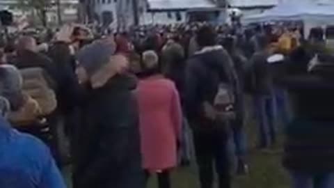 Landshut, Germany: vaccine mandate protest Jan 8, 2022