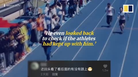 Cameraman Got Faster and Finishes before Athletes