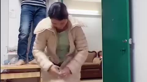 woman tries to trick her husband