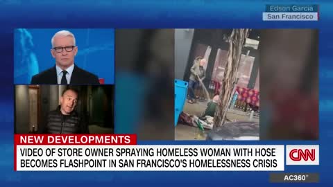 Viral video of man spraying homeless woman sparks outrage