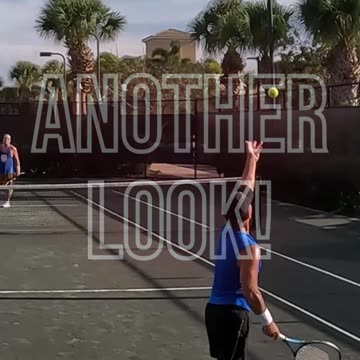 QUICK REFLEX BACKHAND VOLLEY FOR THE WINNER!