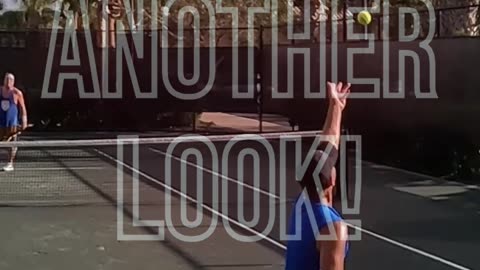 QUICK REFLEX BACKHAND VOLLEY FOR THE WINNER!