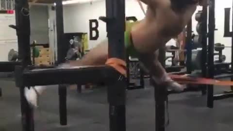 Jesus Has Returned And Does Some Stretching At A Gym?