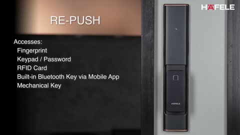 RE-Push Digital Lock Manufacturer & Supplier - Hafele Digital Locks