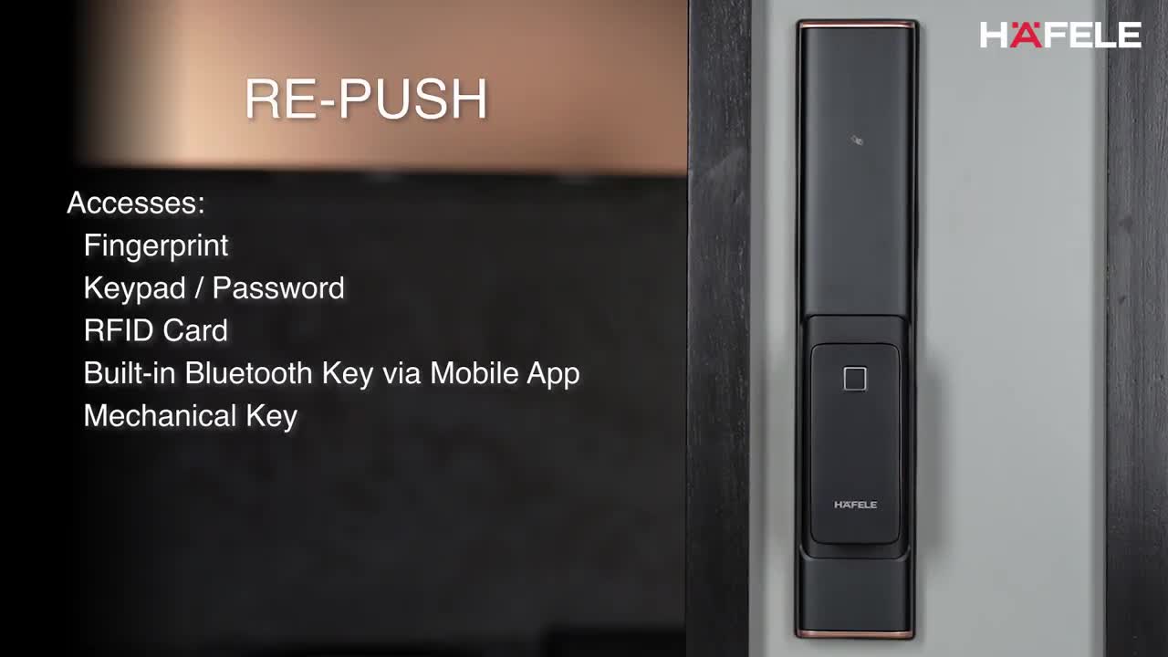 RE-Push Digital Lock Manufacturer & Supplier - Hafele Digital Locks