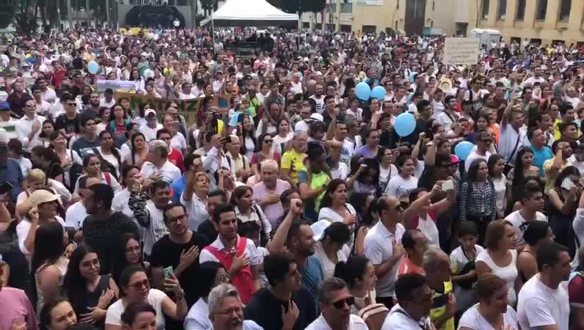 Así fue la marcha por el agua en Bucaramanga