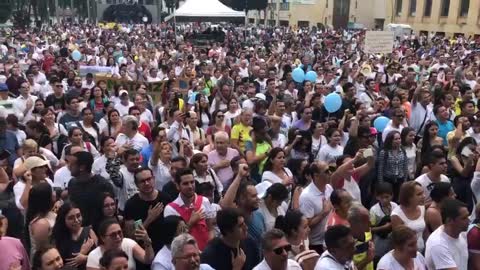 Así fue la marcha por el agua en Bucaramanga