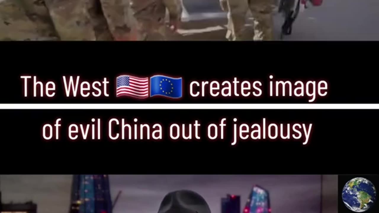 The West creates image of evil China out of jealousy.