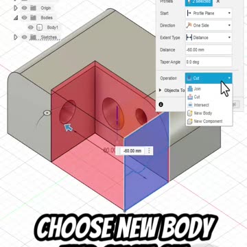 Fusion360: Split Body