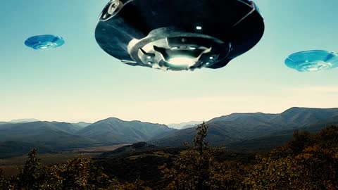 UFO in the form of flying saucers