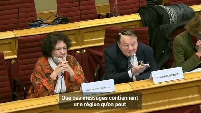 Professeurs Luc Montagnier et Alexandra Henrion Caude