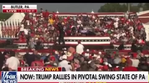 Full Footage Trump shot at PA Rally